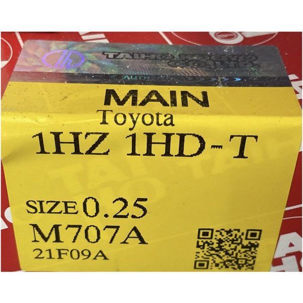 Taiho (M707A 0.25) Set of 14 +010 Main Bearings 2