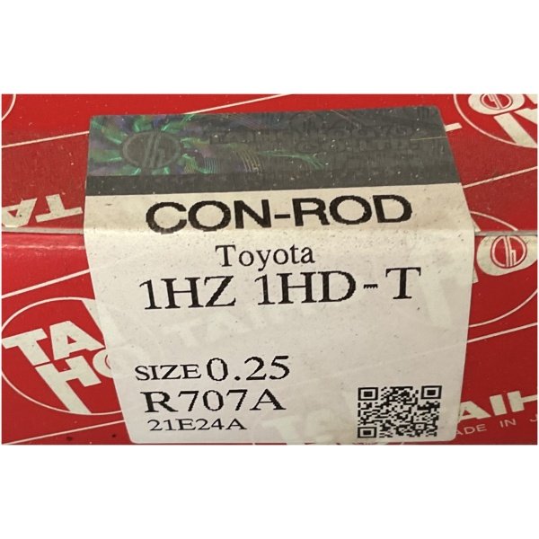 Taiho (R707A 0.25) Set of 12 +010 Conrod Bearings FULL SET 3
