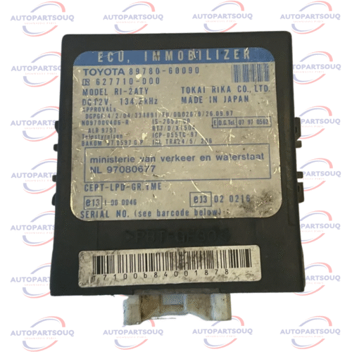 89780-60090 ECU, Immobilizer | HDJ100/UZJ100 Land Cruiser
